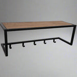 Kapstok Brix | Zwart Mangohout