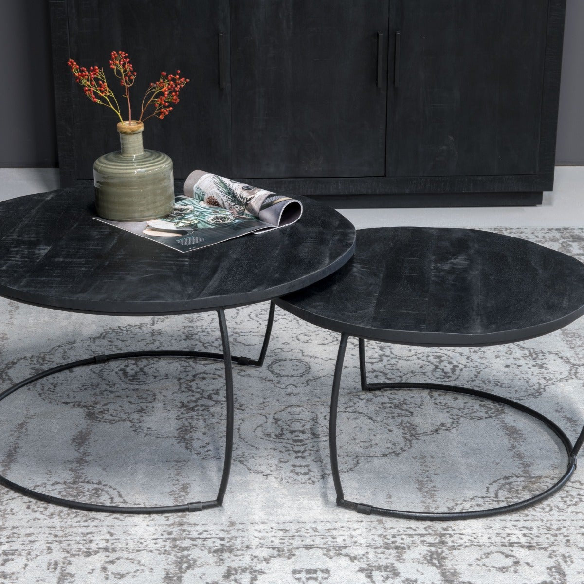 Vloerkleed Brix | Grijs Katoen