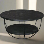 Salontafel Brix | Zwart Mangohout