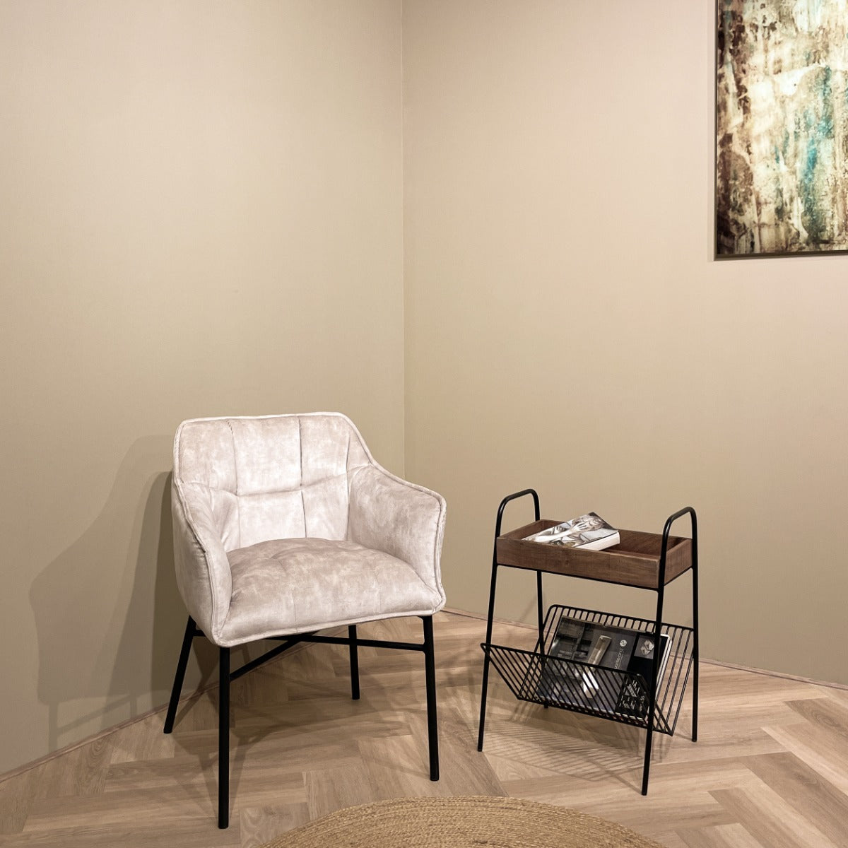 Bijzettafel Brix | Naturel Mangohout