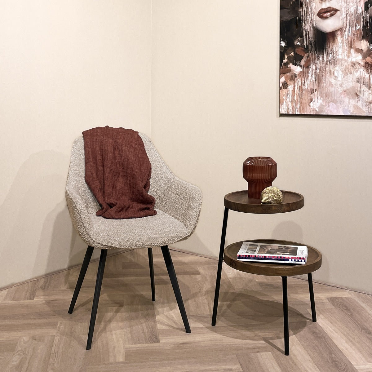 Bijzettafel Ruby | Naturel Mangohout