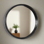 Spiegel Brix | Zwart Mangohout