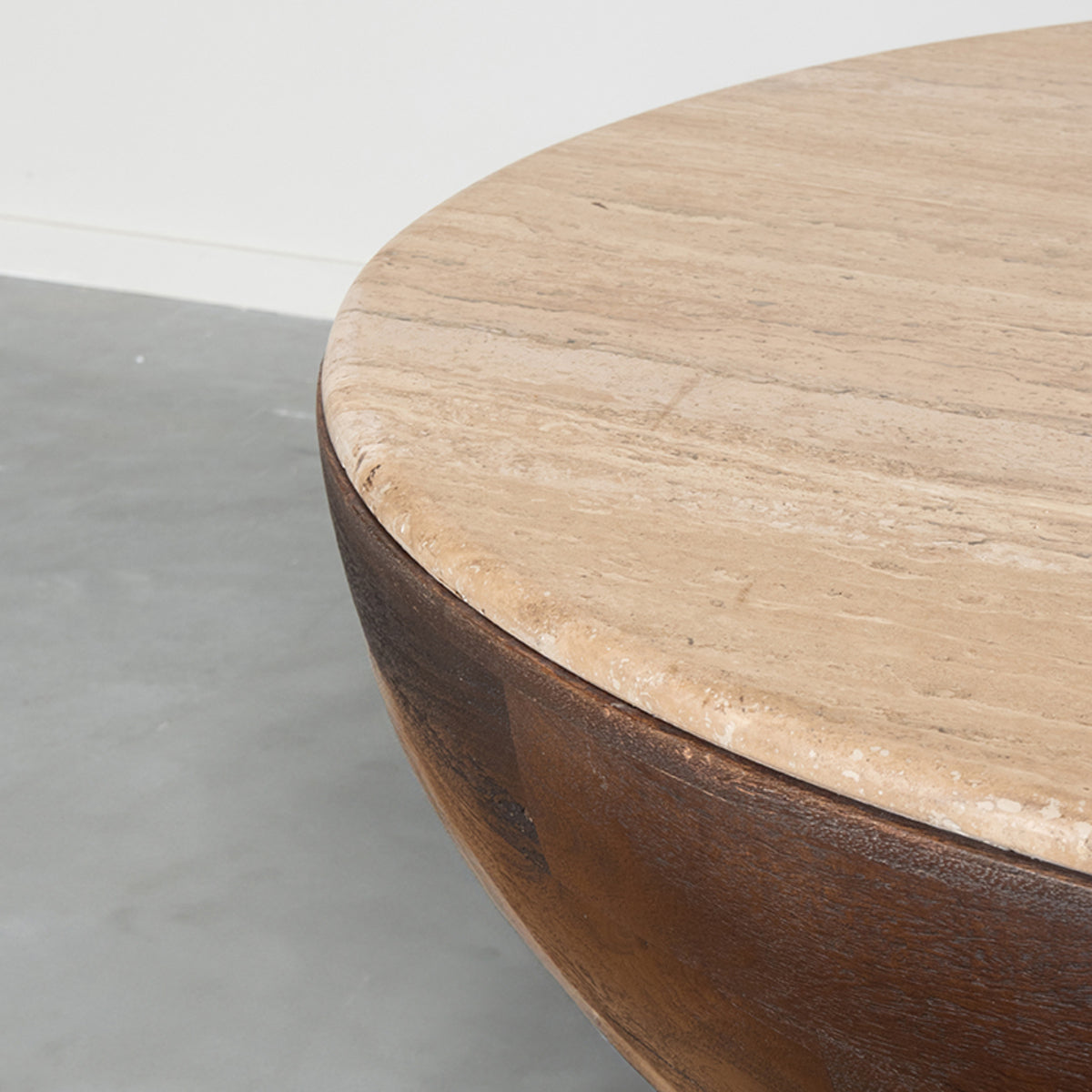 Salontafel Bowl | Bruin Travertin