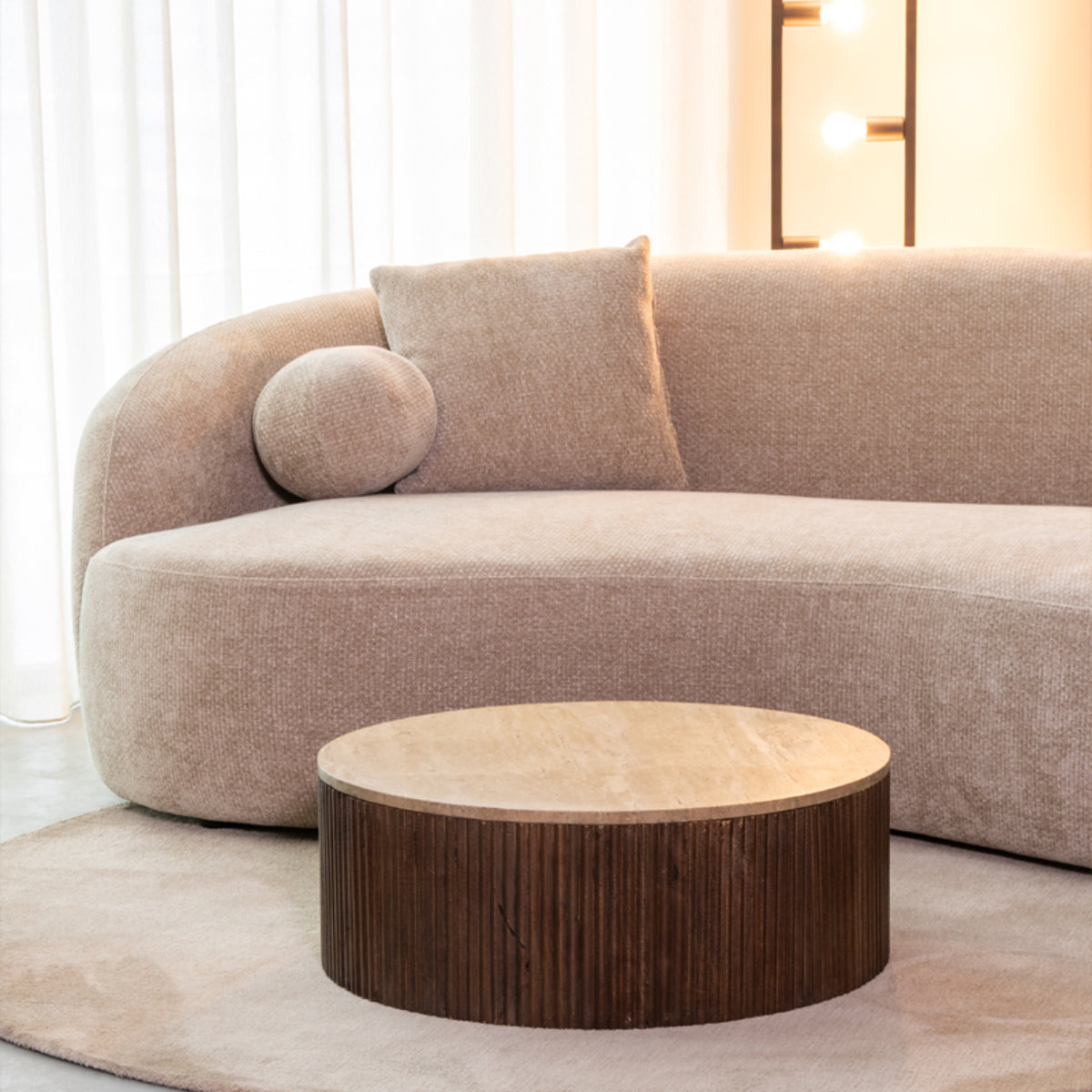 Salontafel Ribble | Bruin Travertin