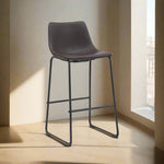 Barkruk Risto | Donkerbruin PU-Leder