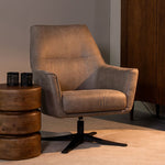 Fauteuil Tod | Taupe Microvezel