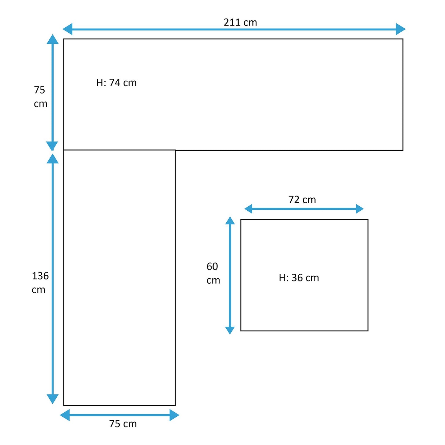 Loungeset Elba | Grijs