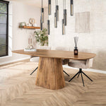 Eettafel Wave | Mangohout Naturel