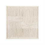 Wand decoratie Mars beige hout, vooraanzicht op witte achtergrond