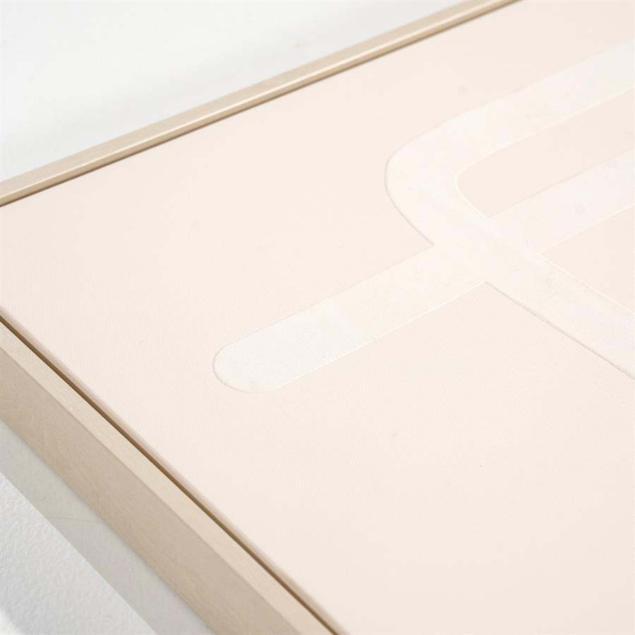 Wand decoratie Diana | Taupe Stof