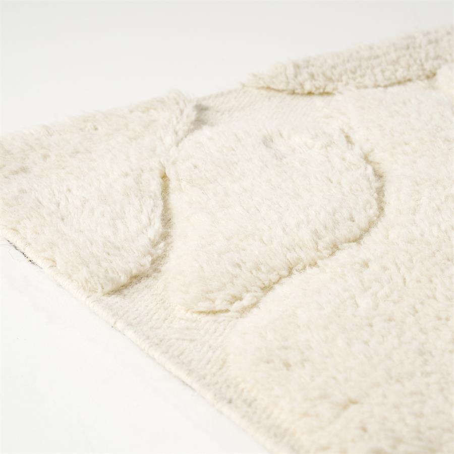 Vloerkleed Kala | Wit 90% Wol 10% Katoen