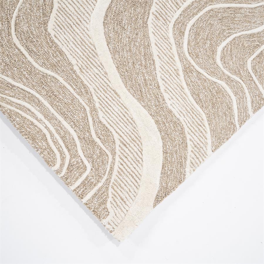 Vloerkleed Soil | Beige 100% Wol