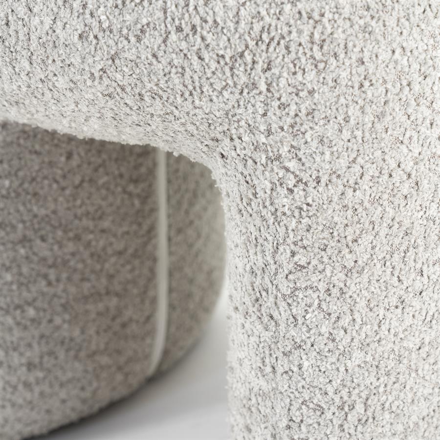 Poef Sahi | Taupe Polyester