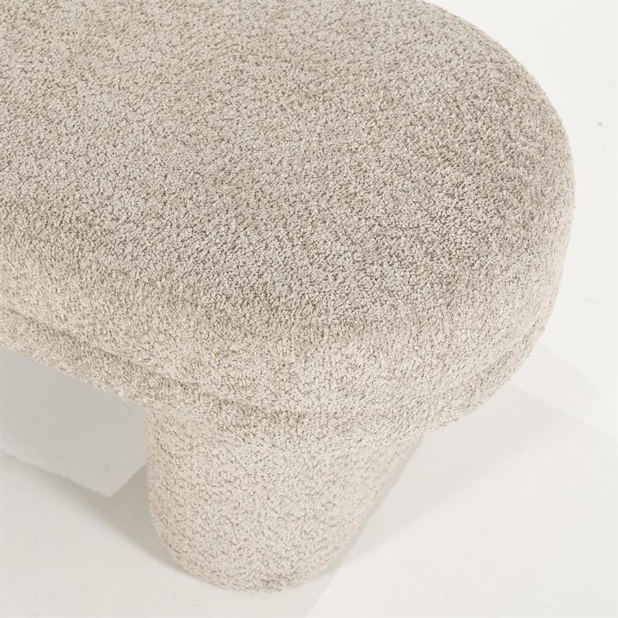 Poef Rama | Taupe Polyester