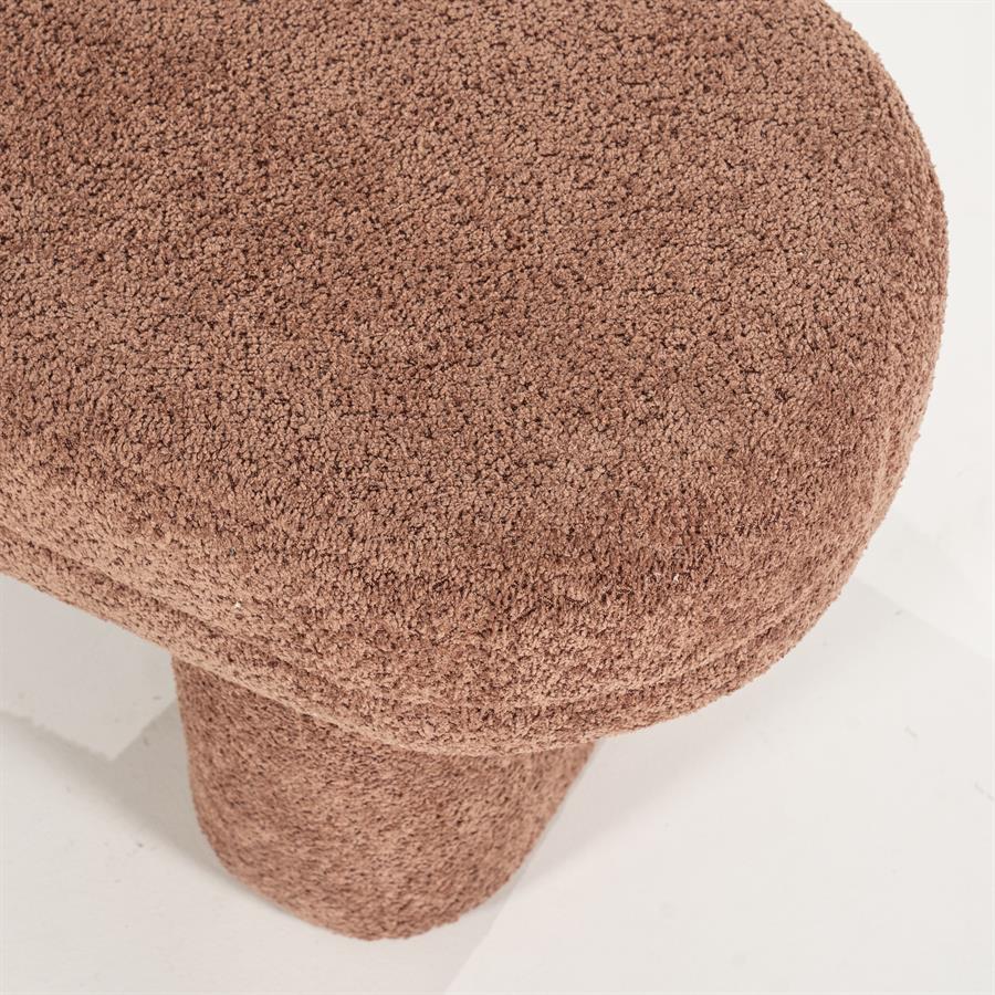 Poef Rama | Terracotta Polyester