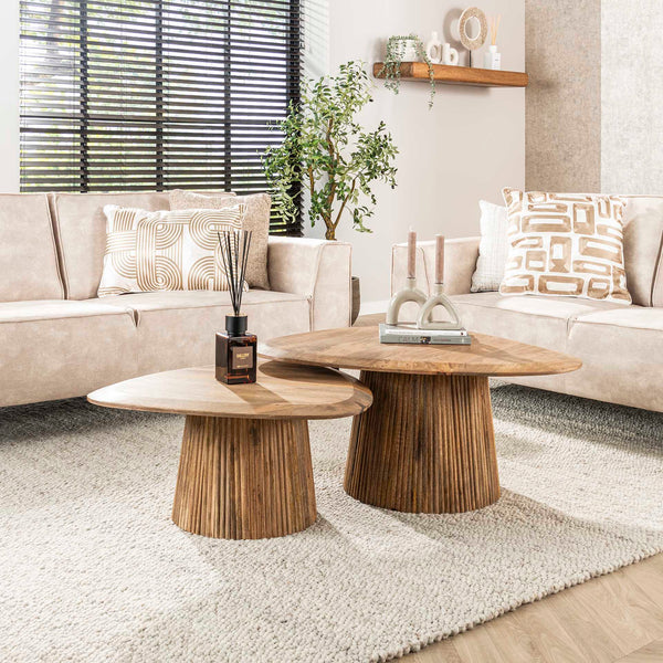 Salontafel Wave | Mangohout Naturel