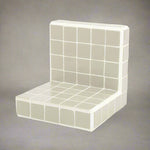 Wand decoratie Evi | Taupe Aardewerk