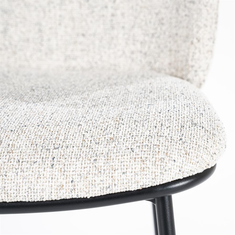 Eetkamerstoel Clypso | Beige Polyester