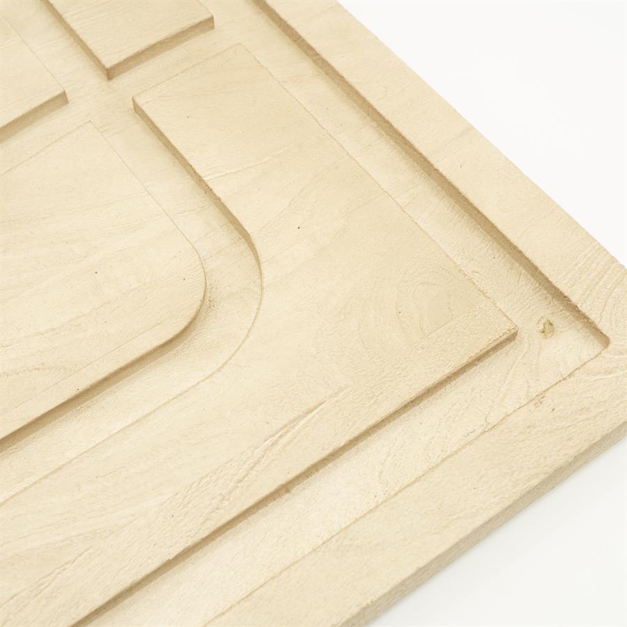 Wand decoratie Sylvia | Naturel Mangohout