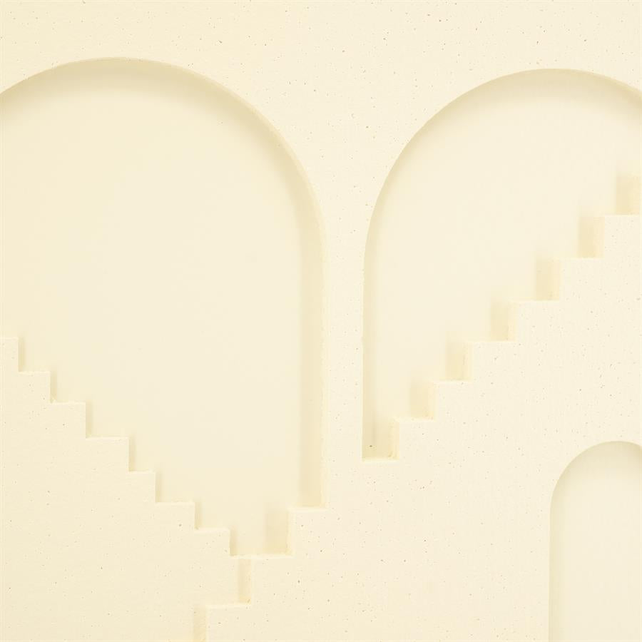 Wand decoratie Pluto | Wit Polyfoam