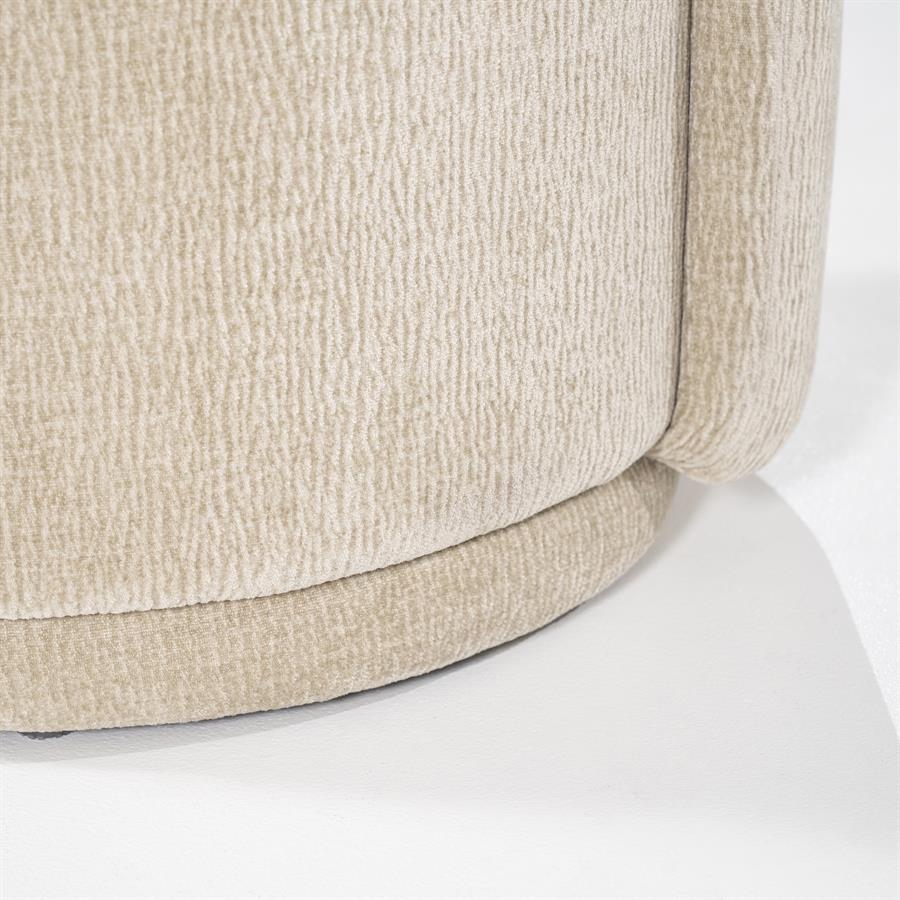 Poef Marque | Taupe Stof