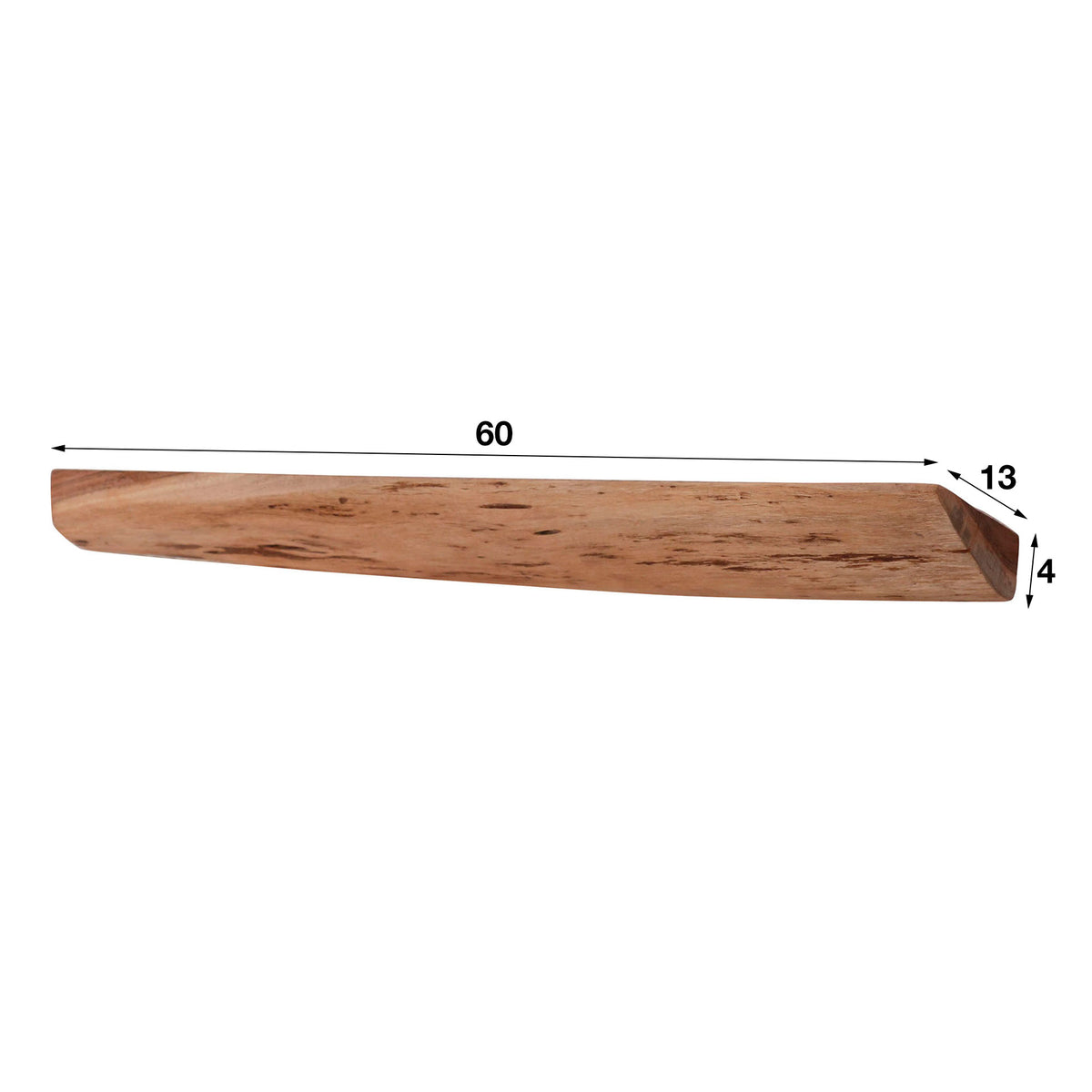 3x Wandplank Edge | Massief Acacia Naturel
