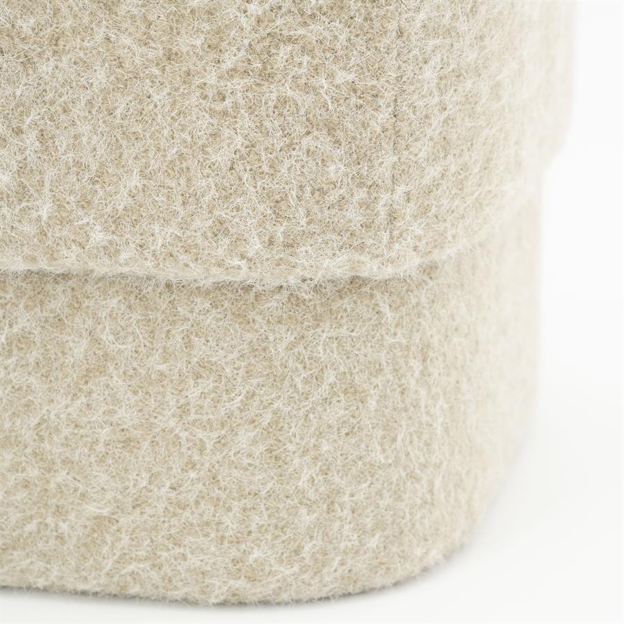 Poef Kelso | Taupe Polyester