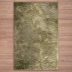 Vloerkleed Mixi | Groen Polyester