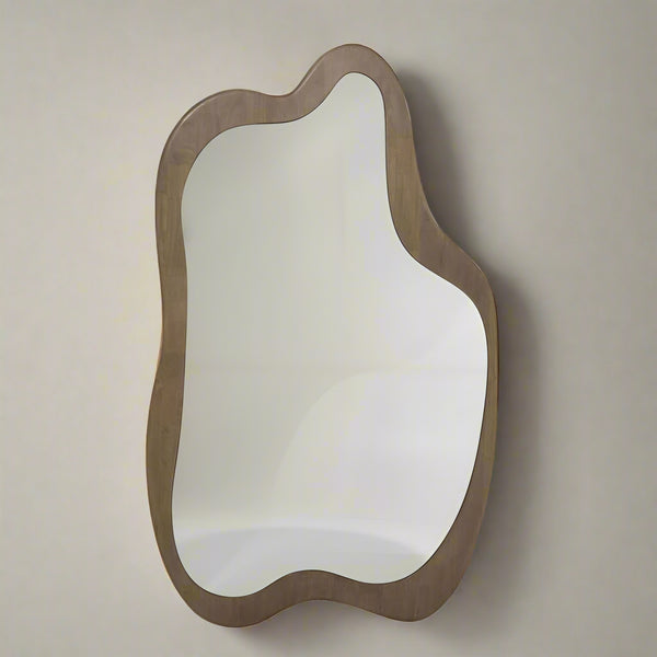 Spiegel Soraya | Naturel Glas & rubberhout