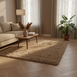 Vloerkleed Laska | Taupe Polyester & katoen