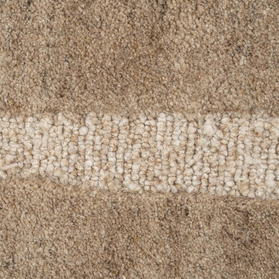Vloerkleed Iwa | Bruin Polyester & Wol
