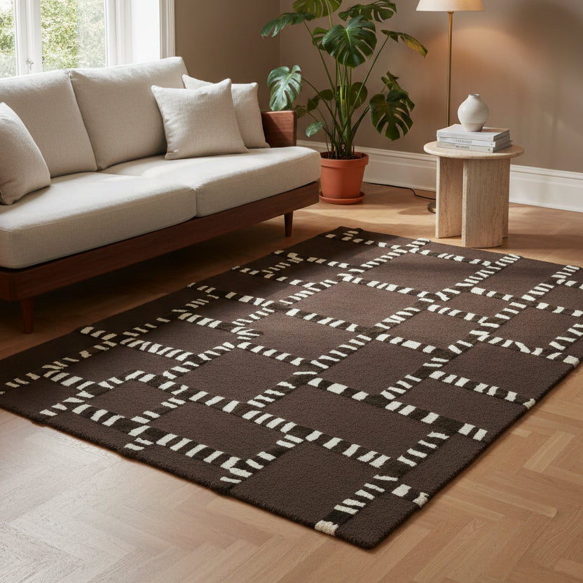 Vloerkleed StripeScape | Wol & Viscose