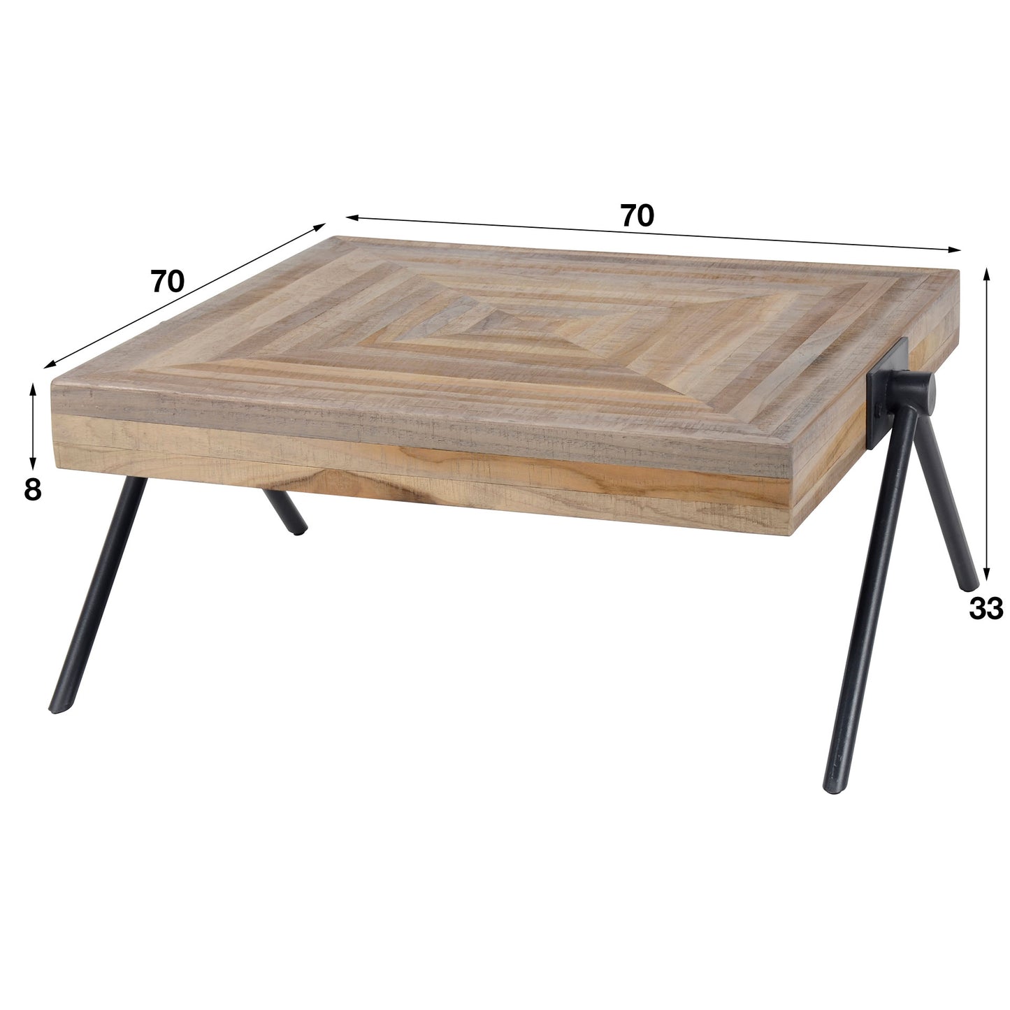 Salontafel Teca Balance | 70 cm | Naturel Teakhout