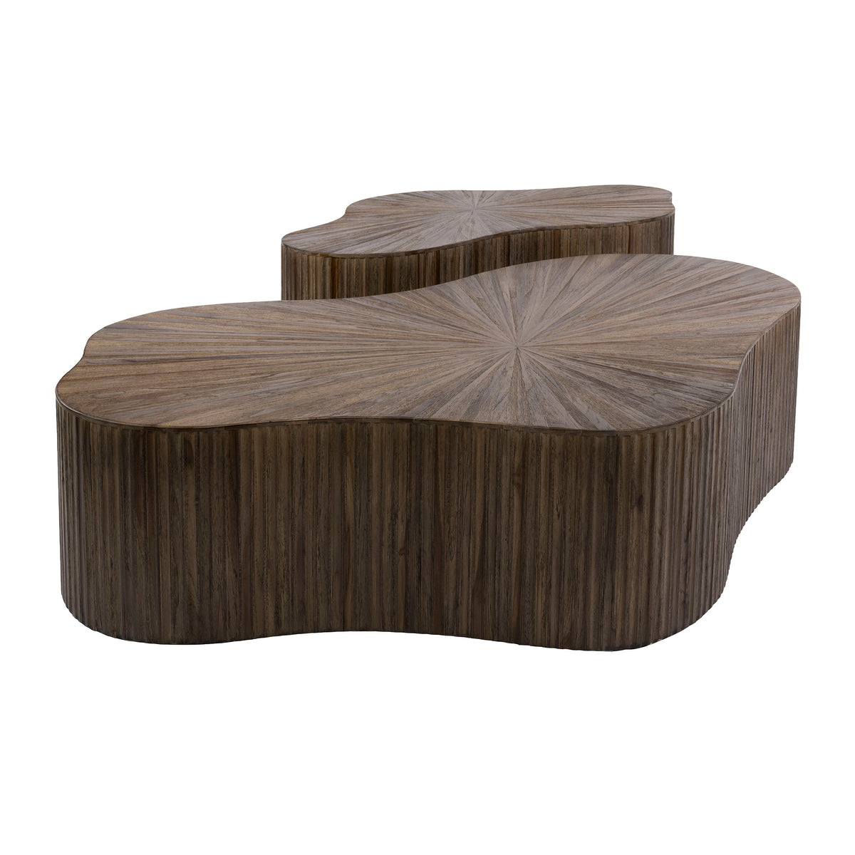 Salontafel Maya | Set van 2 | Massief Teak Espresso