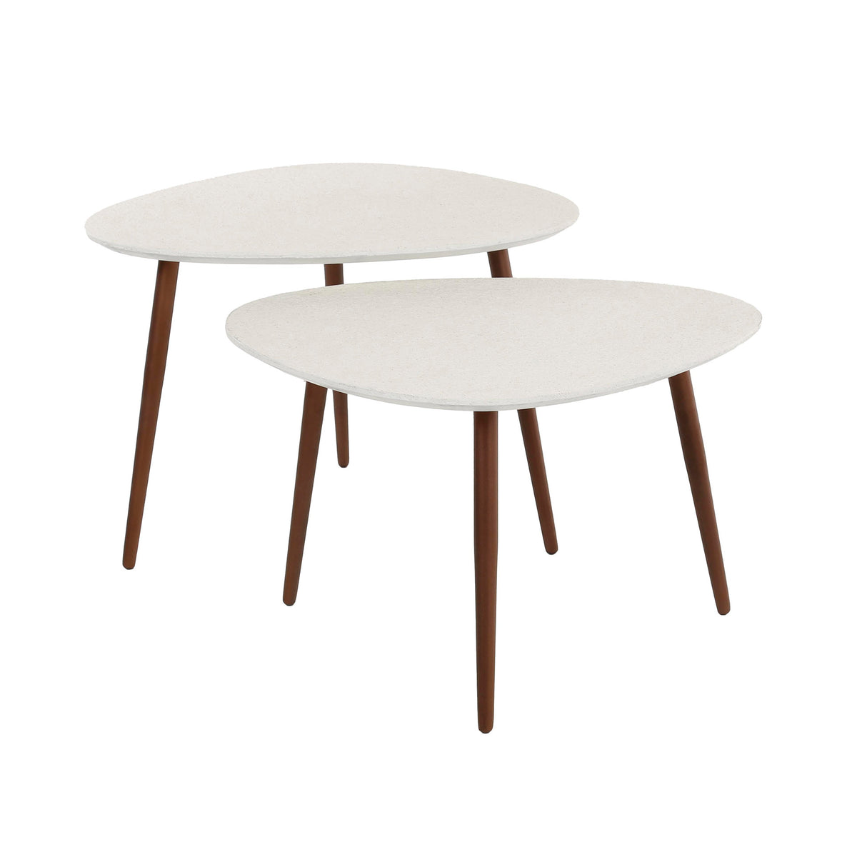 Salontafel Set River | Grijs Marmer | Magazijn leegverkoop