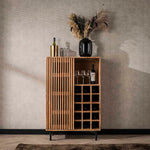 Wijnkast Portland | Naturel Acaciahout