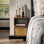 Nachtkastje Emily | Bruin Mangohout