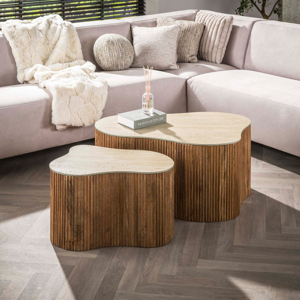 Salontafel Ferro | Mangohout Naturel | Organisch