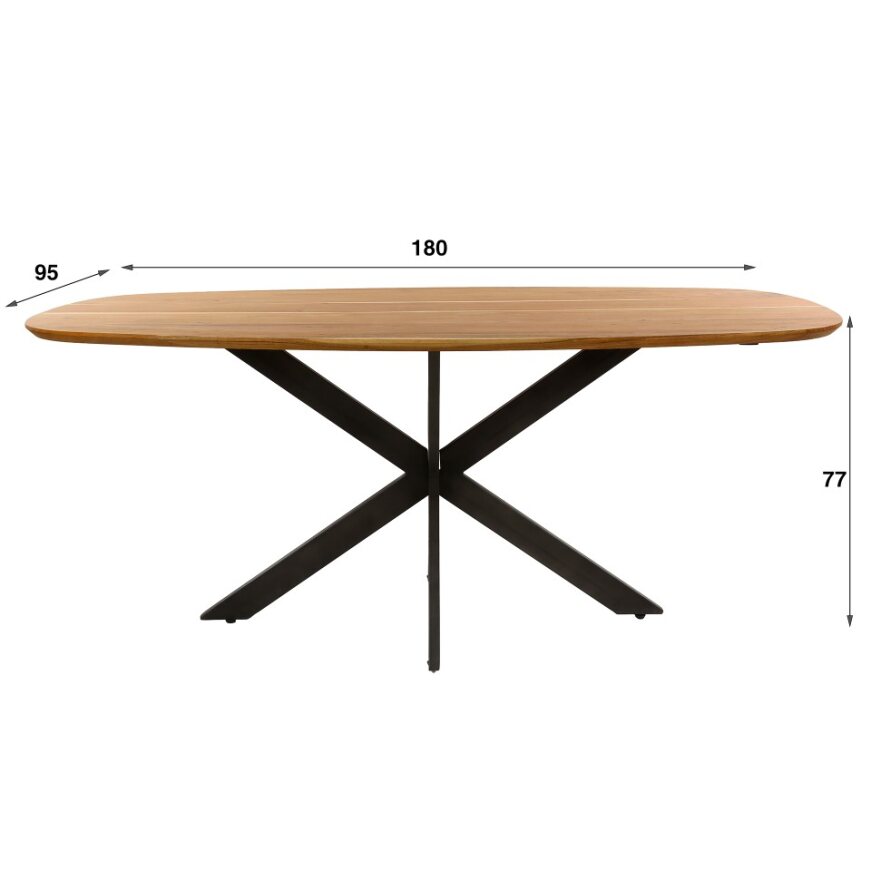 Eettafel Arhus | Naturel Acaciahout