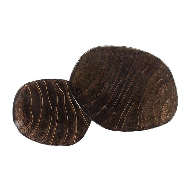 Salontafel Lunaire | Metaal antiek koper