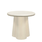 Salontafel Brix Clubs beige beton, vooraanzicht op witte achtergrond
