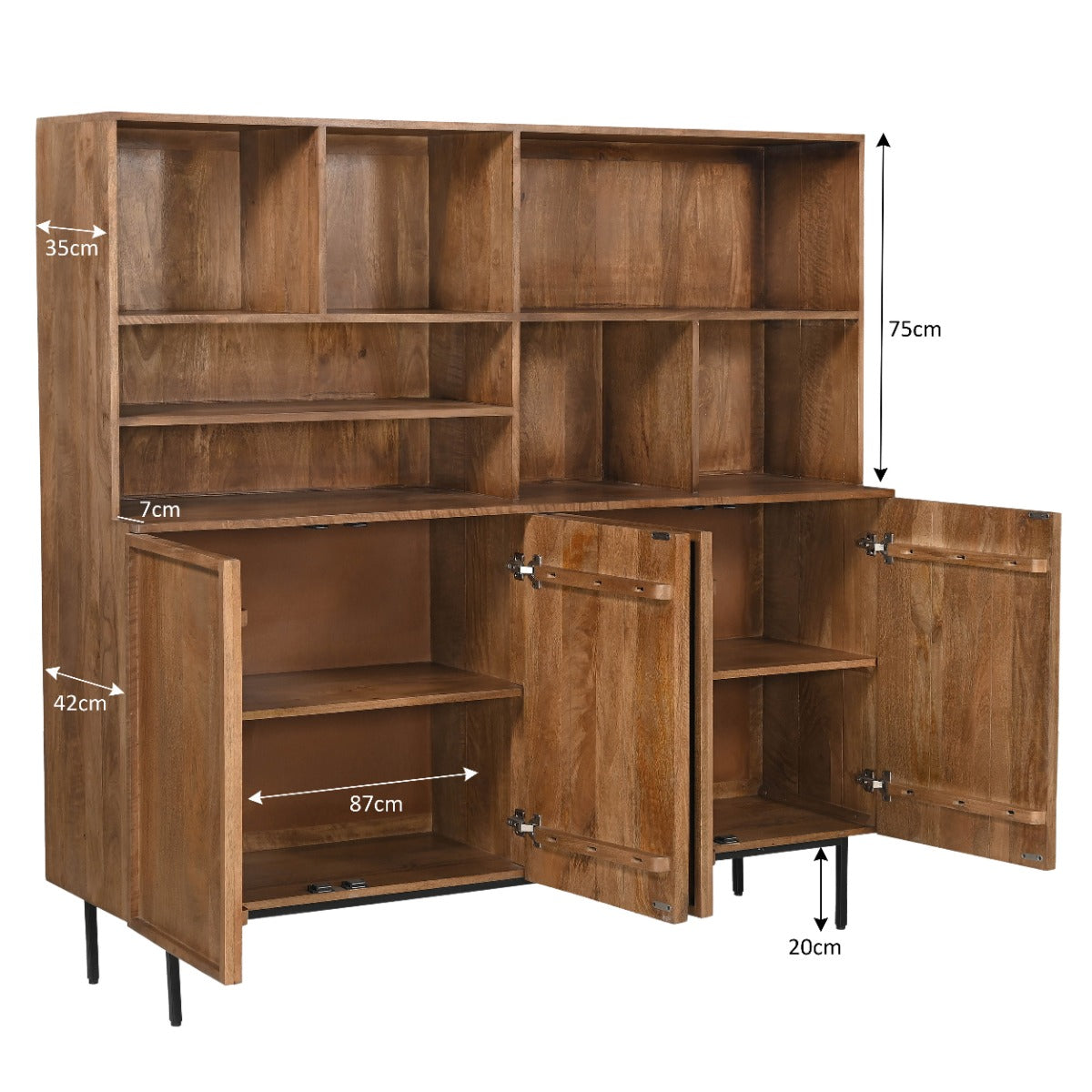 Opbergkast Elan | Naturel Mangohout