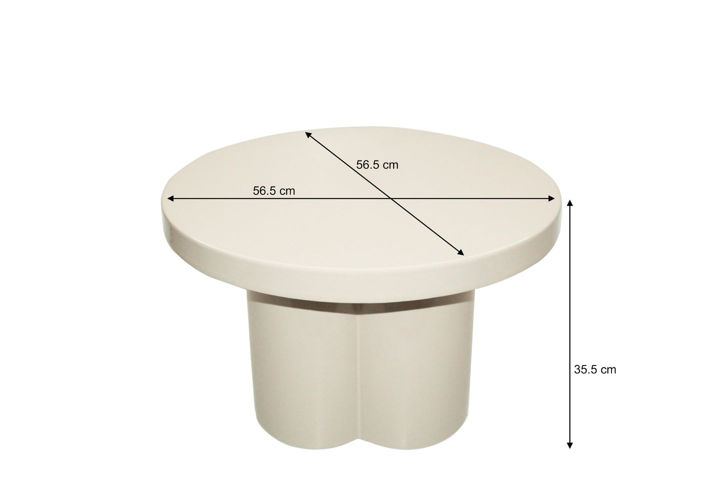 Salontafel Noa | Wit Metaal