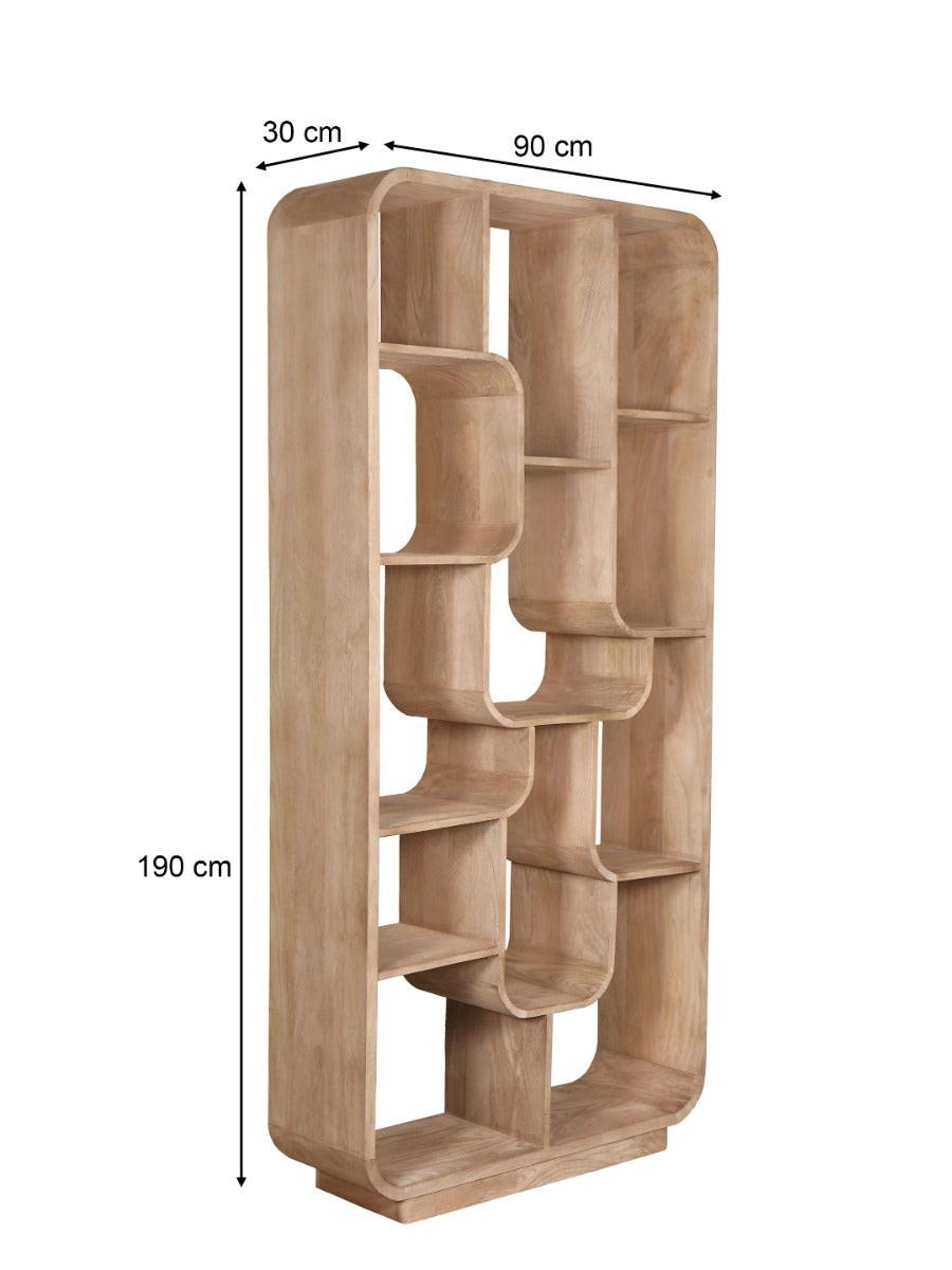 Boekenkast Logan | Bruin Mangohout