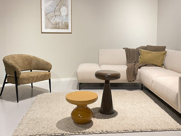 Fauteuil Dilan | Cognac Stof — Algemene Sfeerfoto