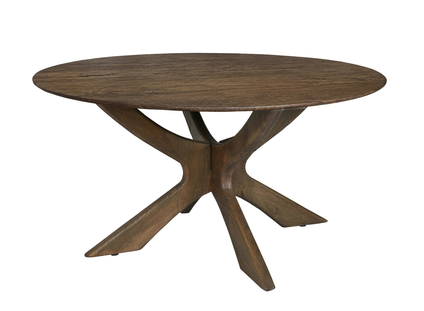 Eettafel Brix Rond | Bruin Mangohout