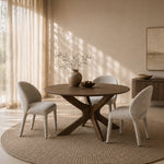 Eettafel Brix Rond | Bruin Mangohout