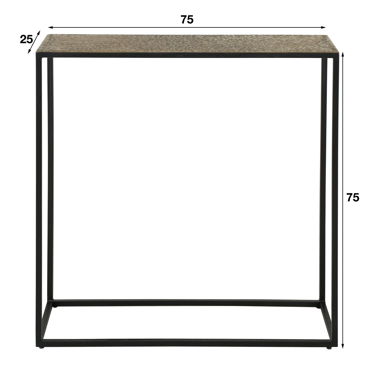 Haltafel Iron Metallic | Brons Antiek