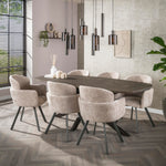 Eettafel Cedar | Metaal Brons