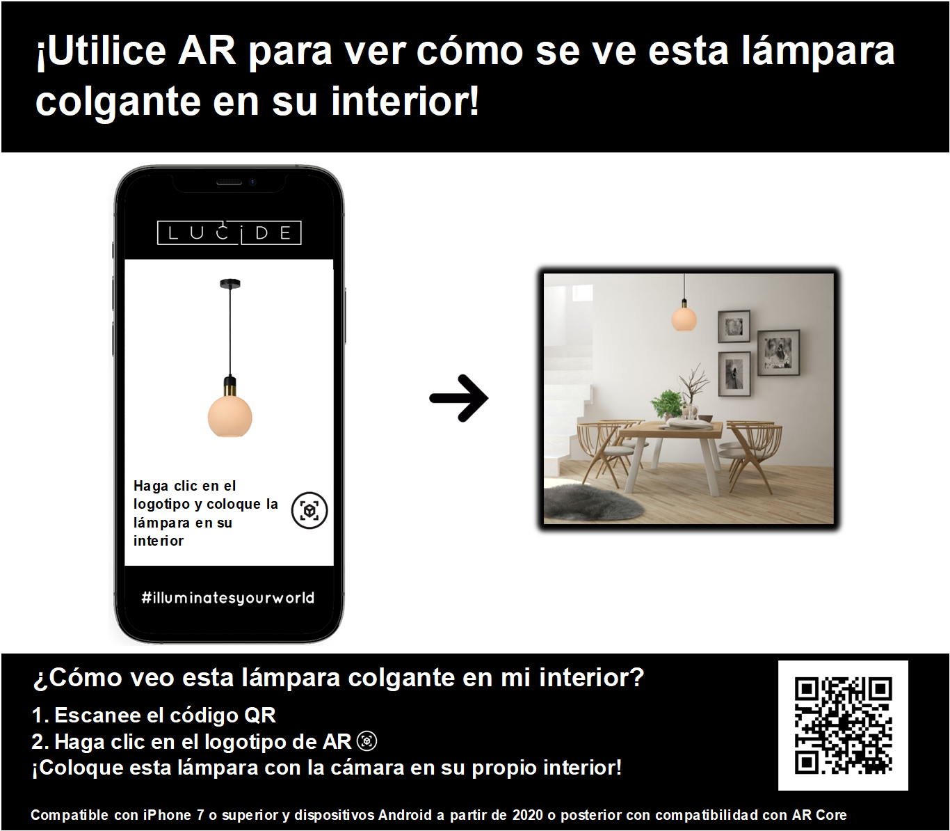 Hanglamp Julius | Ø 20 cm | E27 | Opaal